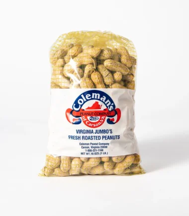 Coleman's Virginia jumbo fresh roasted in-the-shell peanuts, 1 lb bag