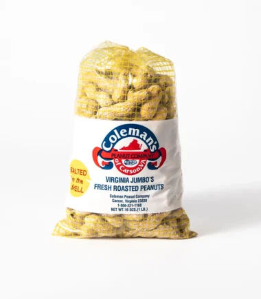 Coleman's Virginia jumbo salted in-the-shell peanuts, 1 lb bag