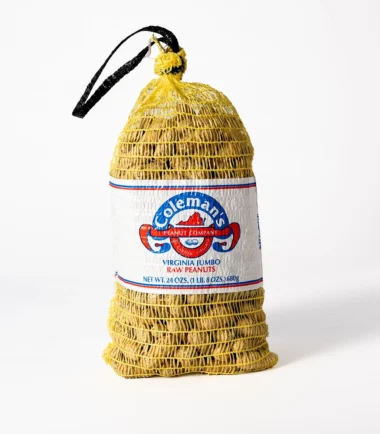 Coleman's Virginia jumbo raw in-shell peanuts, 1.5 lb mesh bag