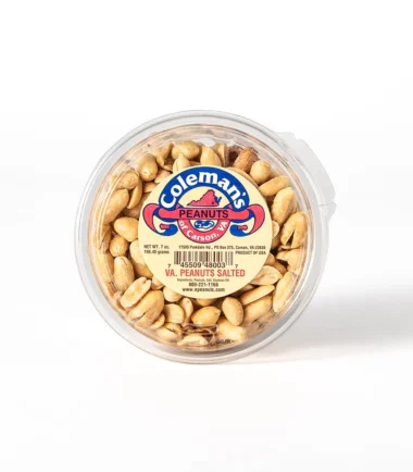 Coleman's Virginia peanuts, salted, 7 oz cup