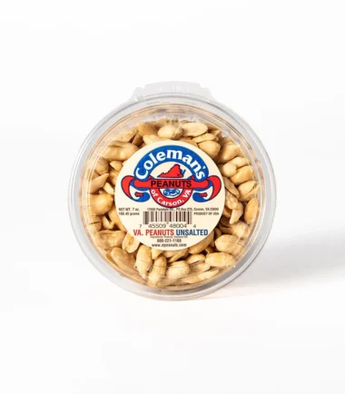 Coleman's Virginia peanuts, unsalted, 7 oz cup